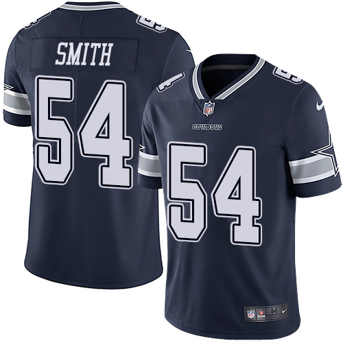 2019 men Dallas Cowboys #54 Smith blue Nike Vapor Untouchable Limited NFL Jersey style 2->dallas cowboys->NFL Jersey
